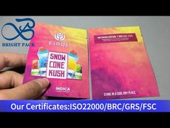 túi lưu trữ thực phẩm mylar ziplock nhỏ để chưng cất cần sa