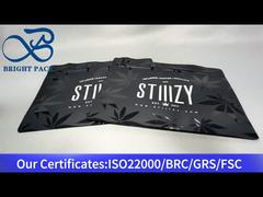 Túi khóa trẻ em cần sa in bóng với dầu mờ