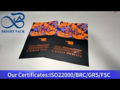 túi đứng màu cam với cửa sổ rõ ràng