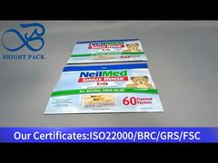 túi ziplock đứng màu xanh