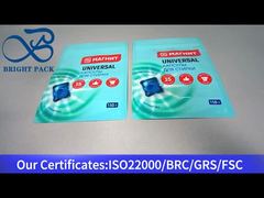 túi giặt đứng màu xanh có dây kéo