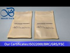 túi ziplock giấy kraft nhỏ có cửa sổ rõ ràng