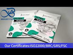 túi ziplock đứng nhỏ màu trắng đựng kẹo cao su 100g