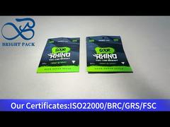 túi mylar chống trẻ em tùy chỉnh màu xanh lá cây 10g