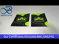 màu xanh lá cây và đen túi nhựa nhỏ đứng lên ziplock