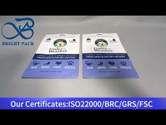 túi nhựa đứng lên màu xanh dương cho đồ ăn nhẹ cho thú cưng 170g