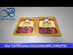 túi ziplock đứng nhỏ màu nâu đựng kẹo cay