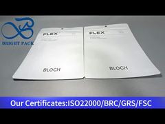 túi tổng hợp nhựa nhôm màu trắng lớn với cửa sổ trong suốt cho giày