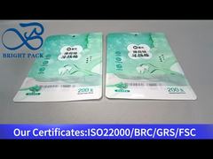 túi ziplock nhựa màu xanh lá cây với cửa sổ rõ ràng cho chọn nha khoa