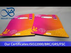 Túi khóa kéo đáy phẳng màu đỏ đựng bột 1kg