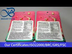 Túi đóng gói chống trẻ em màu hồng đứng cho kẹo dẻo lai tẩm cần sa