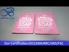 túi nhựa nhôm đứng màu hồng đựng thực phẩm 140g