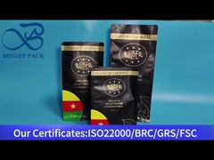 túi đáy phẳng màu đen có van 1kg