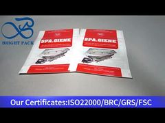 túi bao bì dây kéo nhựa màu trắng để đựng chất tẩy rửa tắm 80g