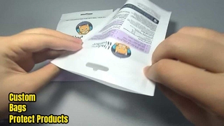 Bán buôn túi bao bì dây kéo nhựa tùy chỉnh