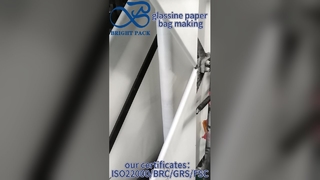 Túi giấy thủy tinh cấp thực phẩm Bán buôn in tùy chỉnh cho các thương hiệu bánh và kẹo