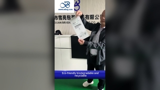 Túi giấy Glassine có thể phân hủy sinh học 40g in theo yêu cầu cho bao bì thân thiện với môi trường