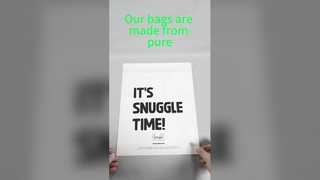 40g Túi đựng hàng may mặc bằng giấy nguyên chất Glassine có dải dính tự dán và gói có thể tái chế hoàn toàn