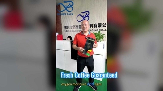 Van túi cà phê kín tám mặt Bảo quản đậu tươi rang kín