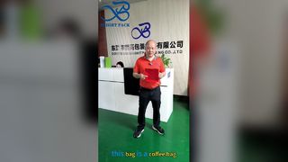 Túi cà phê có dây kéo tự niêm phong đứng lên cho bao bì thương hiệu cà phê cao cấp