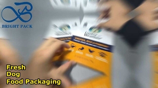 túi đóng gói polythene màu vàng cho thức ăn cho chó 170g