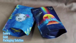 Túi dây kéo nhựa dập vàng sang trọng dành cho quà tặng cao cấp & bao bì bán lẻ có thương hiệu