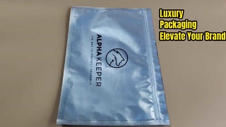 Túi dây kéo bằng nhựa mờ sang trọng dành cho bao bì sản phẩm bán lẻ & cao cấp có thương hiệu