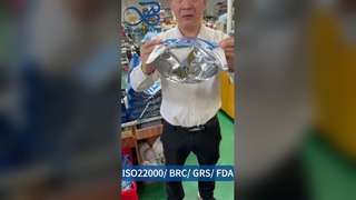 Túi đứng có dây kéo có dây buộc kín B2B Bán buôn thực phẩm an toàn tùy chỉnh