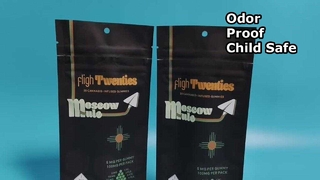 Túi Mylar chống mùi Số lượng lớn chống trẻ em cho các thương hiệu cần sa Hoa Kỳ