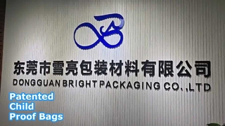 Túi Mylar chống trẻ em tùy chỉnh được cấp bằng sáng chế