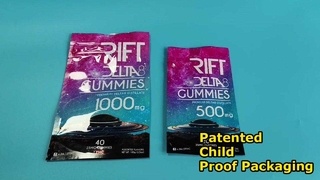 Túi Ziplock chống trẻ em có kích thước tùy chỉnh được cấp bằng sáng chế của Hoa Kỳ dành cho nhu cầu tuân thủ cần sa