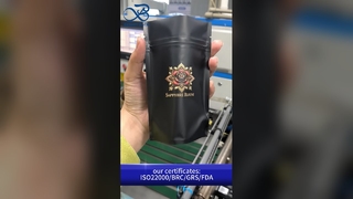 Túi dây kéo đứng màu đen mờ B2B Bán buôn có thể khóa kín tùy chỉnh kín khí