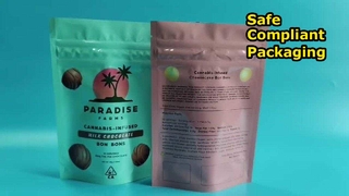 Túi chống trẻ em tùy chỉnh đựng cần sa với các giải pháp tuân thủ CR được cấp bằng sáng chế của Hoa Kỳ