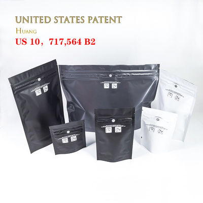 Bảo vệ trẻ em túi Mylar trắng chống mùi nhựa khóa khóa khóa bảo vệ trẻ em túi