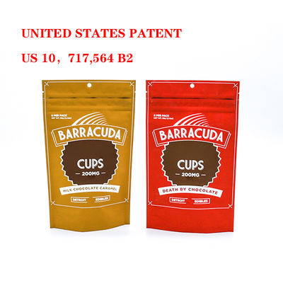 5x8 8 X 12 Thẻ Mylar dùng một lần Thẻ chống trẻ em Thẻ chống mùi an toàn Khóa niêm phong nhựa