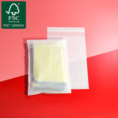 Túi giấy Glassine phân hủy 100% Túi giấy sáp để đóng gói áo phông và quần áo