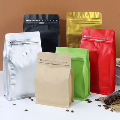 12 ounce Matte Printed Coffee Bean Bag Packaging Flat Bottom Coffee Bag With Valve 12 ounce Matte Printed Coffee Bean Bag Packaging Flat Bottom Coffee Bag With Valve
