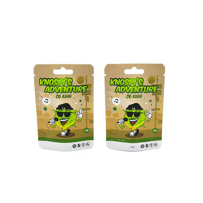 Bao bì chống mùi chất lượng thực phẩm Zip khóa xì gà Shisha Naswar Lưu trữ đứng lên túi thuốc lá với logo của bạn