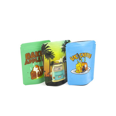 Chất in tùy chỉnh có thể khóa lại chống mùi trẻ em 1g 3.5g 7g 14g 28g 1oz Mylar Bag