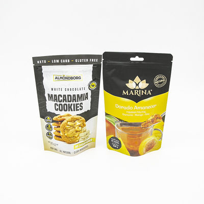 Các túi Mylar chống trẻ em được in tùy chỉnh để lưu trữ thức ăn bánh quy đường mềm, nước ép