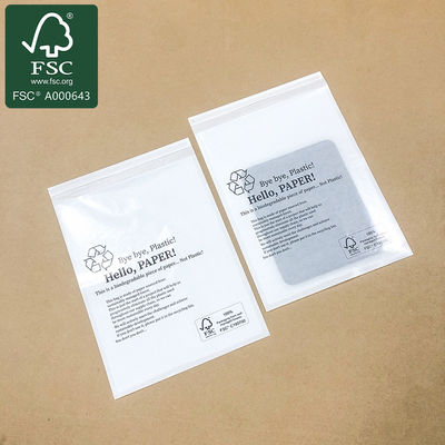 Xử lý môi trường 100% Xử lý giấy trong suốt túi cho áo thun, vớ