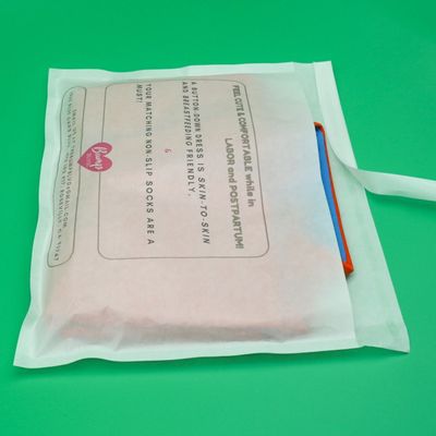 Thẻ giấy dán có thể tái chế tùy chỉnh quần áo chăm sóc da miếng dán bao bì giấy kính phân hủy sinh học