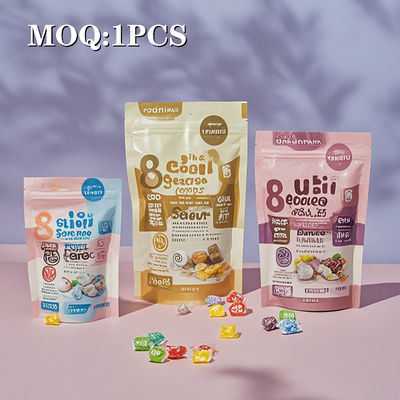 Bao bì chống mùi tùy chỉnh in Zip Ziplock Logo nhựa đứng lên túi ăn Mylar bao bì có thể đóng lại