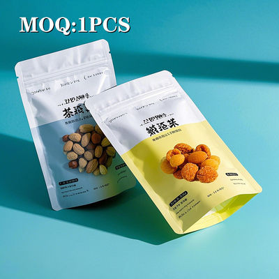Tùy chỉnh 100pcs 500pcs Low Moq Zipper Lock Mylar Bags Food Packaging Digital Printing 3.5g Mylar Bag