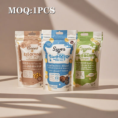 MOQ siêu thấp 1 miếng Giao hàng nhanh Custom in ấn kỹ thuật số Giá bán buôn túi đóng gói thực phẩm túi Mylar