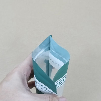 Chế độ in tùy chỉnh tự niêm phong bên cạnh Gusset túi đáy phẳng với khóa khóa cho đậu, whey, sữa bột thực phẩm Mylar Bag