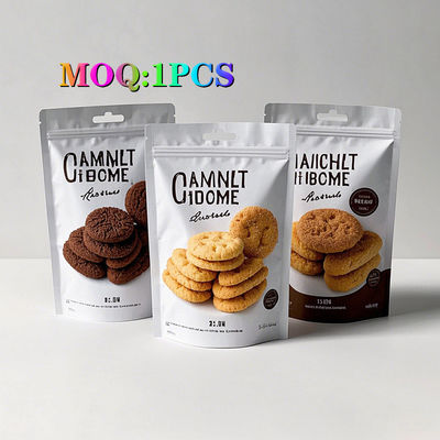 Thùng đóng gói thực phẩm chống mùi tùy chỉnh cho Baklava Cookie Croquette Crisp Snack Thùng đứng nhựa với khóa khóa