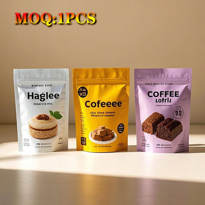 Logo tùy chỉnh Hạch / minh bạch / mờ / Frosted tự niêm phong bền Zip khóa thực phẩm túi nhựa