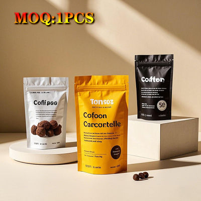 Chế độ in ấn bóng Chơi mặt chống mùi Chiếc khóa lại 3 mặt niêm phong túi Mylar phẳng