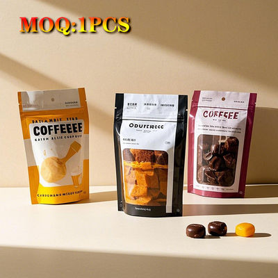 Tùy chỉnh in mới Hot Stamping Stand-Up Bags Aluminized Foil mùi chống nhựa bao bì Mylar Zip khóa túi